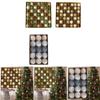 Christmas Tree Decoration Set with Flocked Balls And Baubles