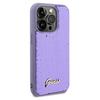 Guess Guhcp14Lpsfdgsu Iphone 14 Pro 6.1 Fioletowy/Purple Twarde Etui Metalowy Napis Z Cekinami