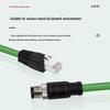 Industrial M12 to RJ45 Ethernet Cable