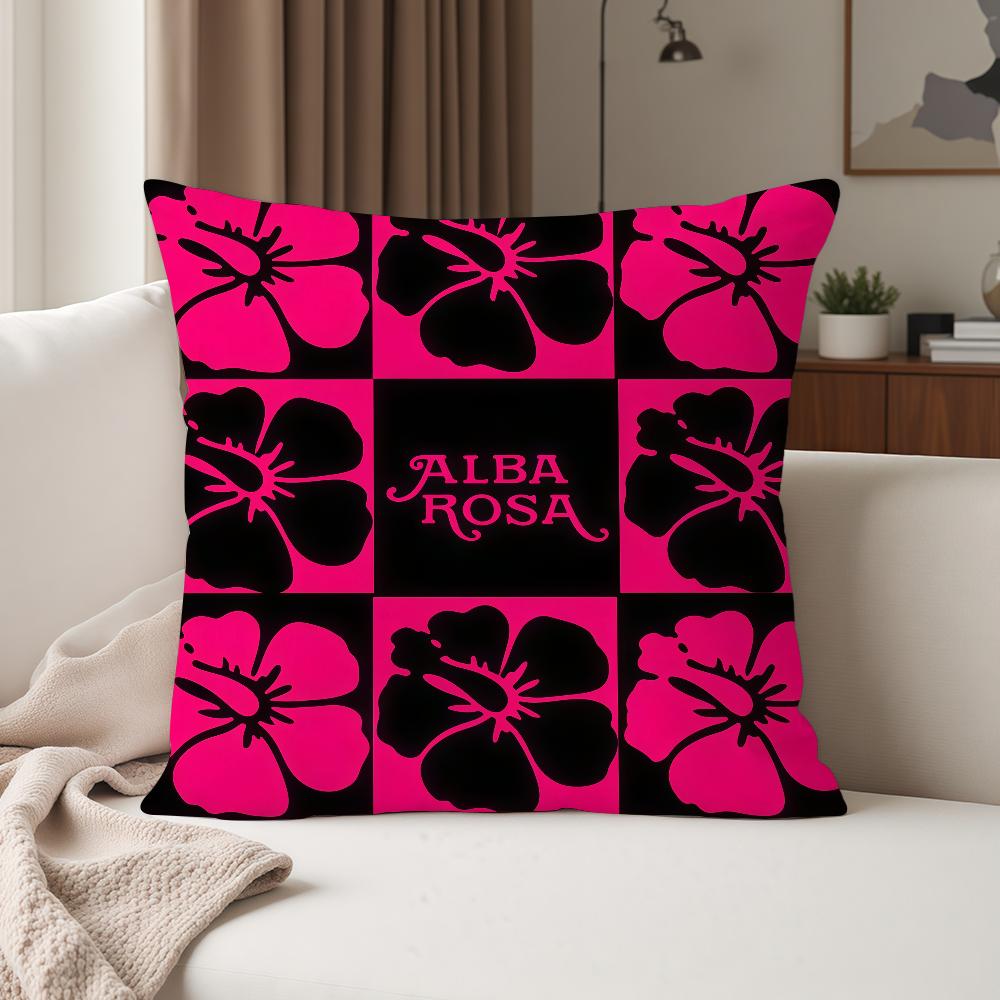 Fashion Print AALBA ROSA Pillow Case Suitable For Bedrooms Living Rooms Cars Home Decoration