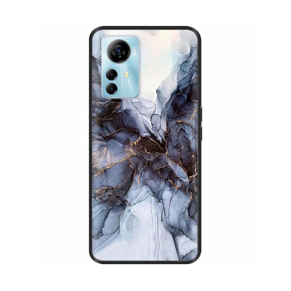 Cute Phone Case For Blade A72s 4G Case Flower Cartoon Painted Soft Silicone Fundas for ZTE Optus X Max A 72s Cover Protective