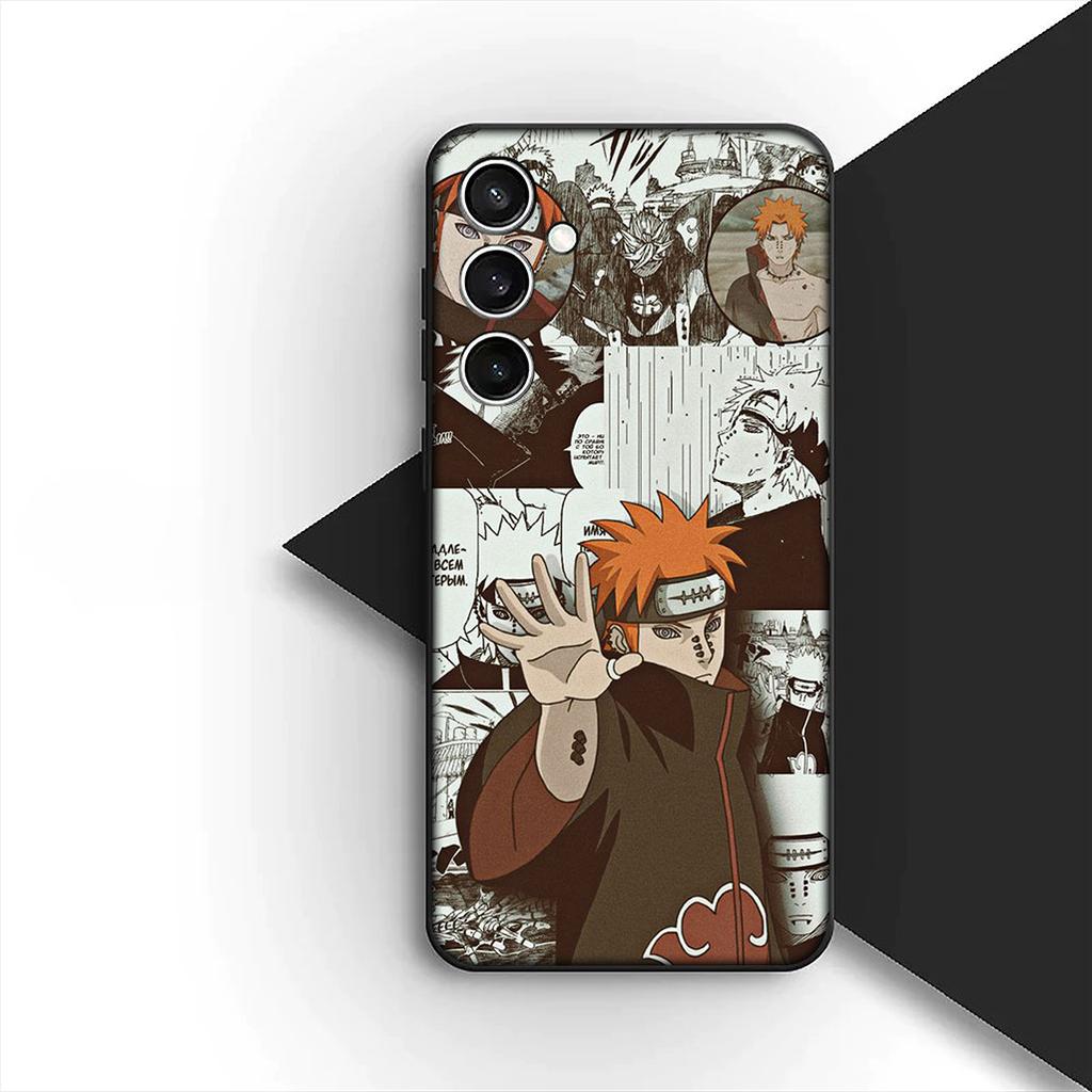 Cover for Samsung Galaxy S24 S25 S23 FE Ultra Plus S7 Edge S25+ S23+ A56 5G Casing Silicone Phone Case Akatsuki Narutos Pain