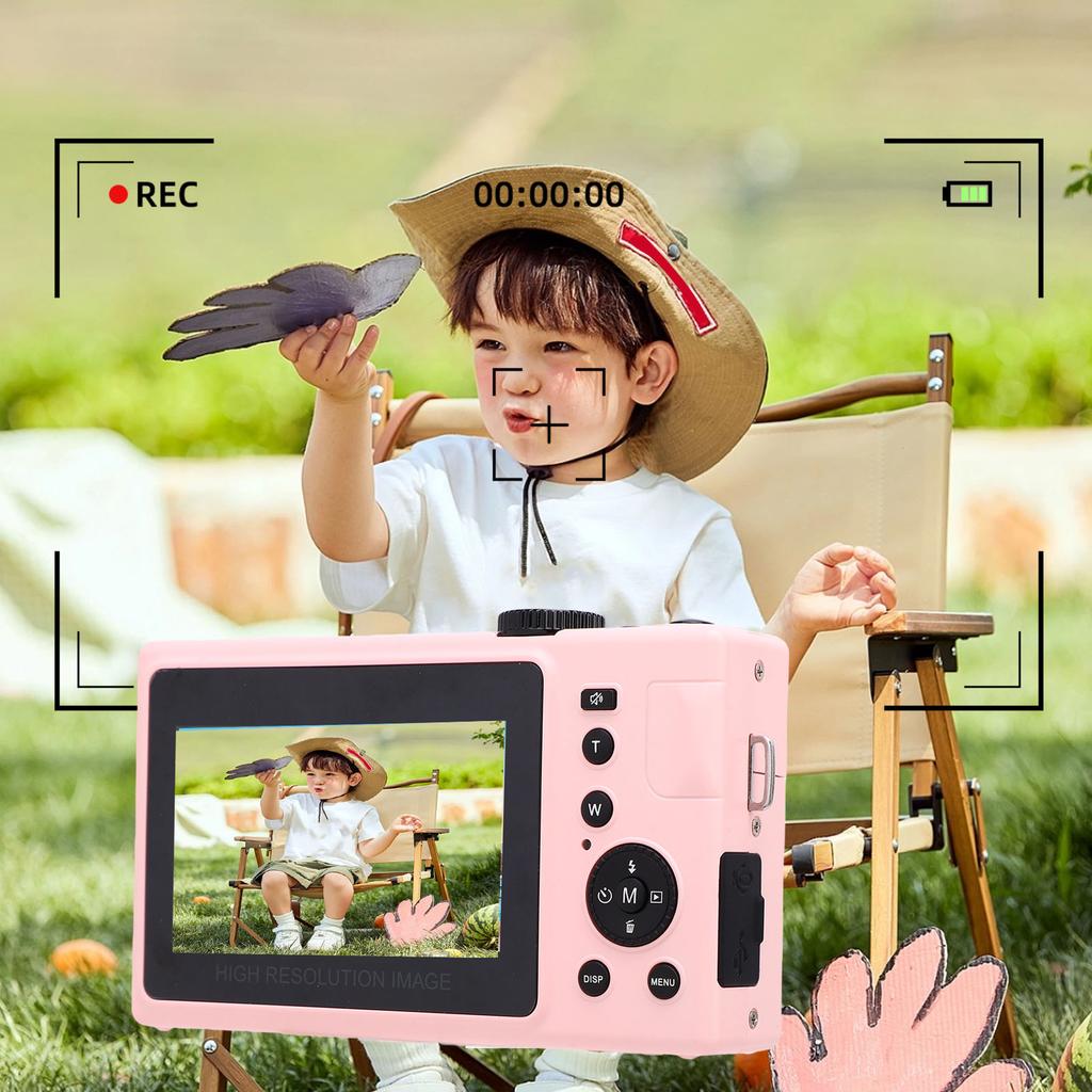 4K Digital Camera for Photography Auto  6 P HD Camera with 10 Filters Front Flash 3 Inch Screen