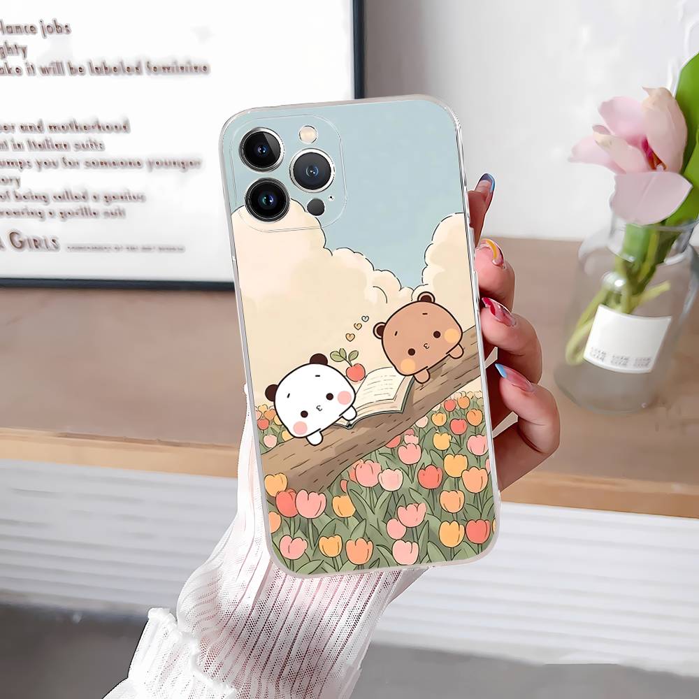 Cute Bubu Dudu Phone Case For IPhone 17 16 15 14 13 12 11 Pro Max Plus Mini Clear TPU Cover