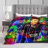 Pop Art Leather Jacket Print for All Seasons Blanket Lunch Break Throw Gift