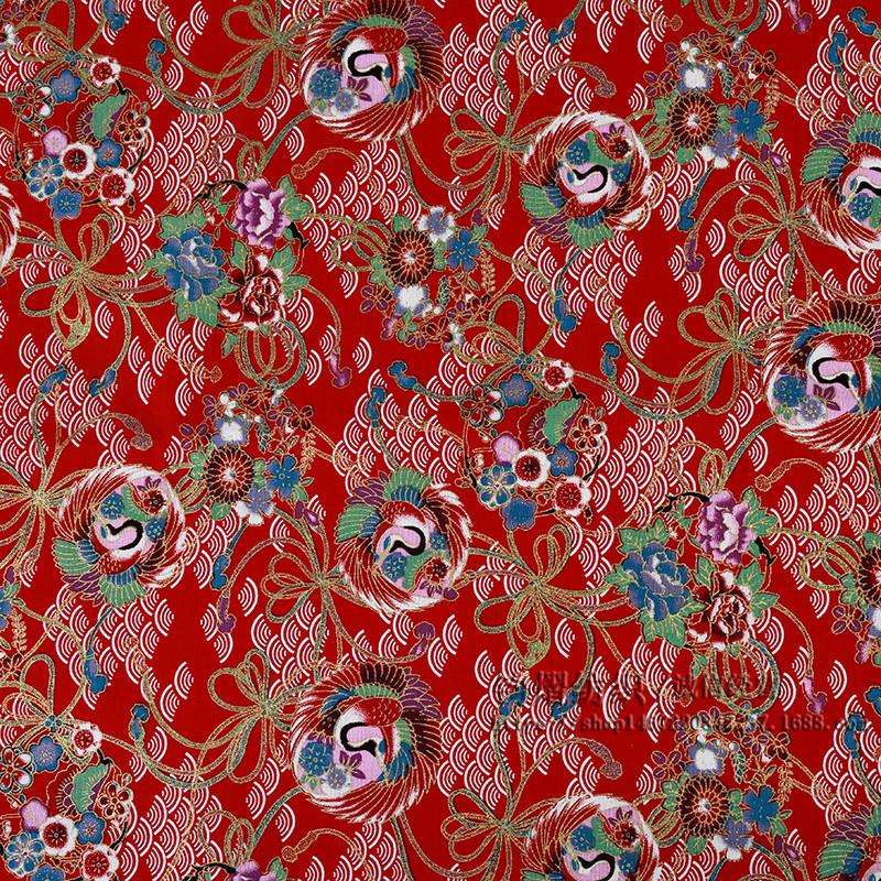 

Японская хлопковая ткань с изображением цветущей вишни для подарочной коробки ручной работы и кимоно