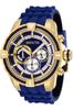 Invicta Bolt Stainless Steel Quartz Watch with Silicone 28 Men's Strap, Blue, (Model 29078)
