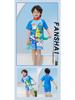 Children's Cartoon One-Piece Swimsuit - Quick-Dry, Sun Protection for Boys