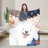 Super Warm Blankets Picnic L-Lost In The Cloud Anime Throw Blanket Flannel Bedspread For Couch Chair Bed Sofa Bed Cover