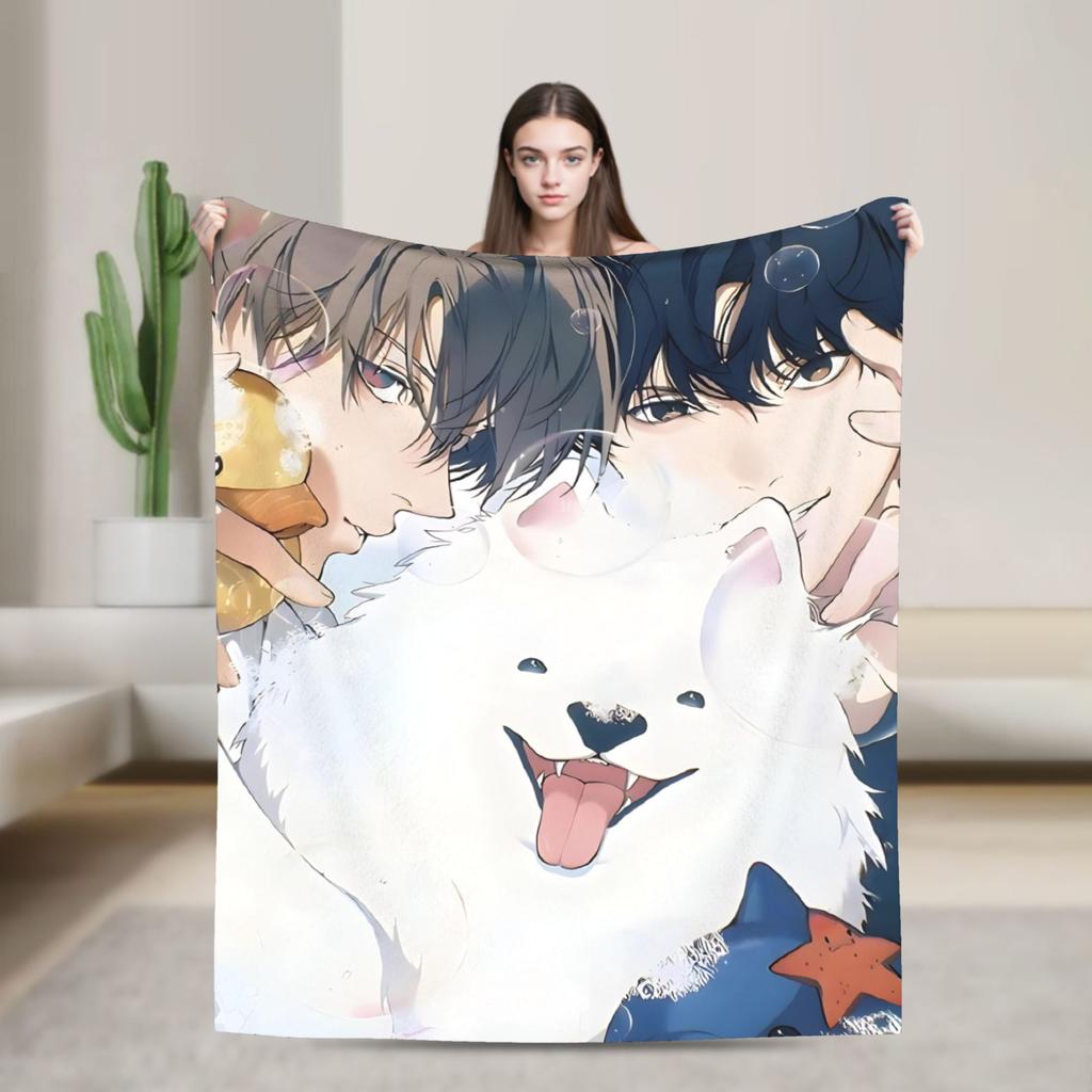 Super Warm Blankets Picnic L-Lost In The Cloud Anime Throw Blanket Flannel Bedspread For Couch Chair Bed Sofa Bed Cover
