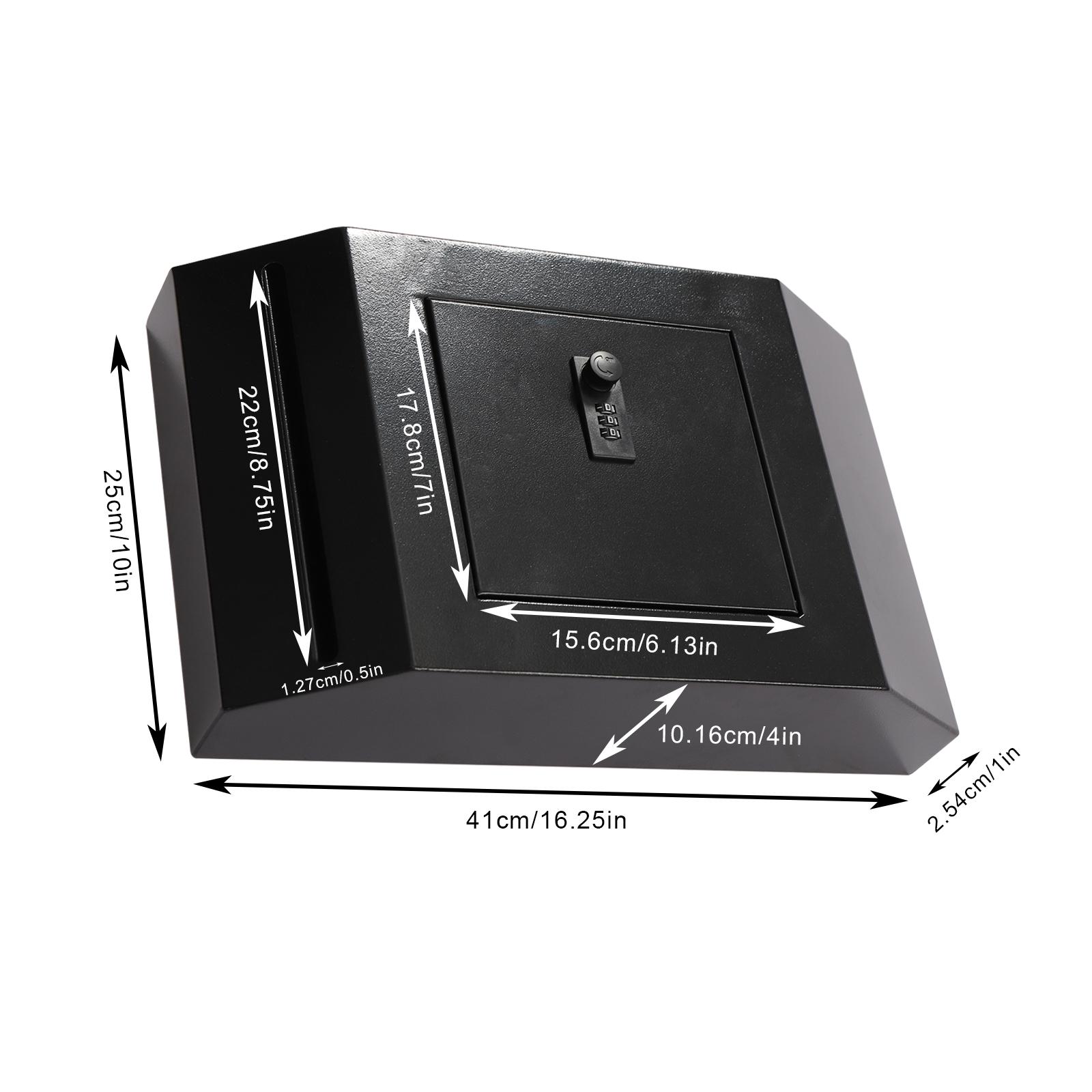 

25*41 см настенный ящик для доставки посылок почтовый ящик для отправки посылок домашний контейнер для крыльца на открытом воздухе черный чёрный