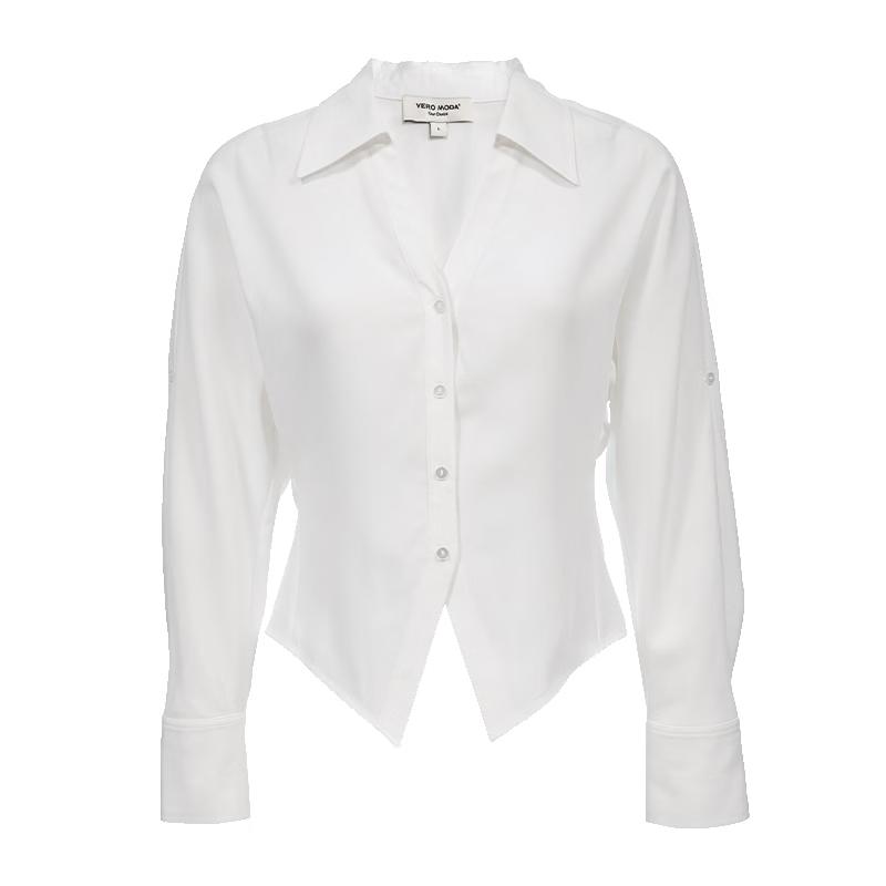 VEROMODA Women s Lyocell Linen V-Neck Batwing Sleeve Shirt S