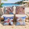 Singer KKenia OS Pink Aura Cushion Cover Silky Short Plush Invisible Zipper Dustproof Sofa Pillow Case For Home Decor