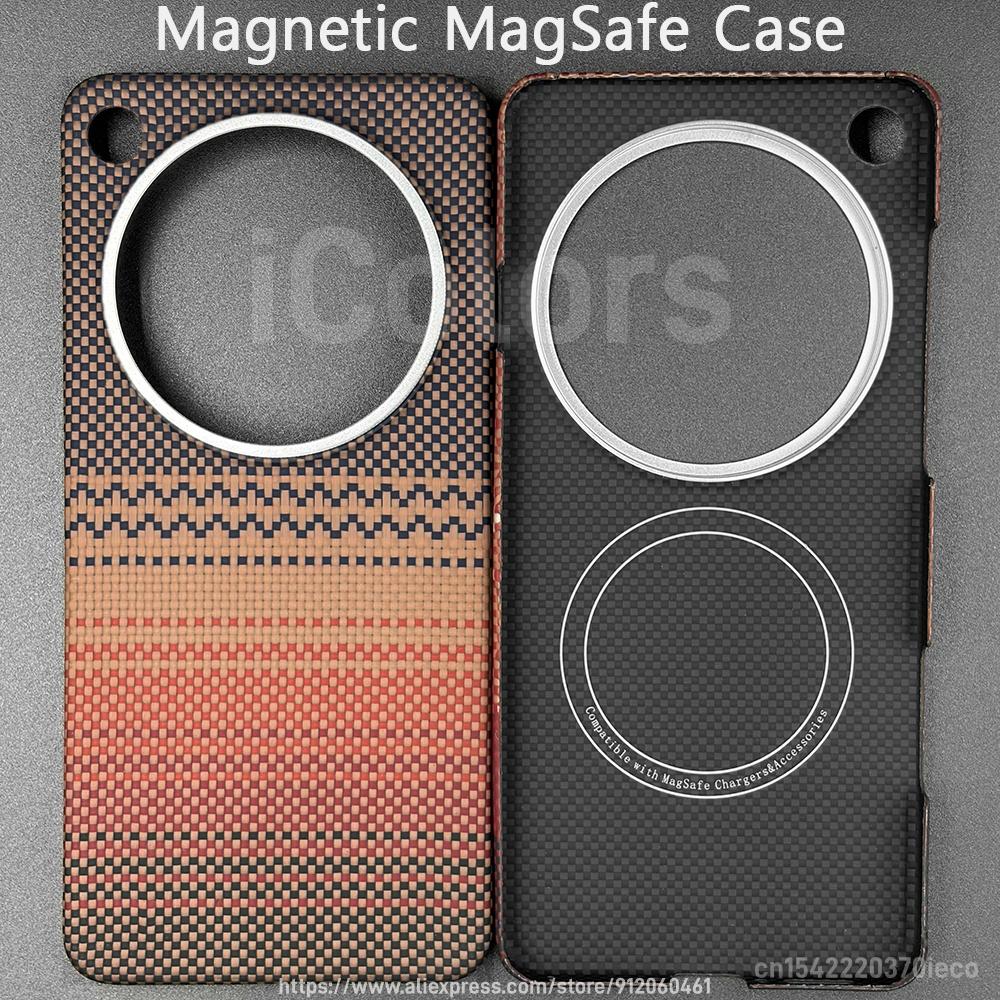 For OPPO Find X9 Ultra Case Glass Version Aramid Carbon Fiber Case Magnetic with MagSafe Ultra Thin Lightweight Protective Cover