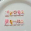 Heart-Fluttering Pink European & American Short Duckbill Nail Art