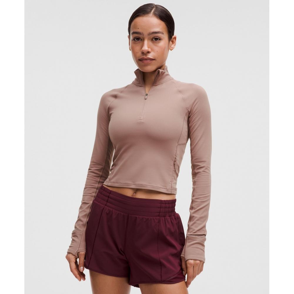 

Lululemon It S Rulu Укороченный полумолния Обновленный Twilight roSe XXXS