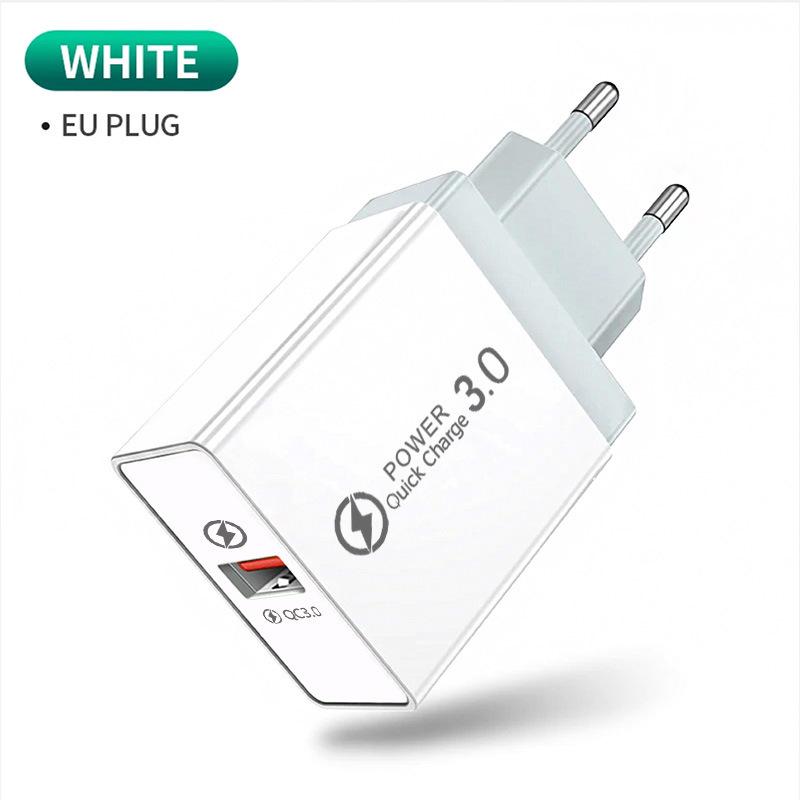 PD33W GaN QC3.0 Multi-Port Fast Charger, European Standard, 9V/12V Compatibility.