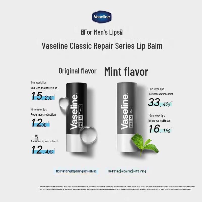 Vaseline Men's Original Repair Lip Balm