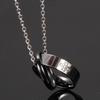 European and American Double Layer Heart Pendant Titanium Necklace - Valentine's Day Gift
