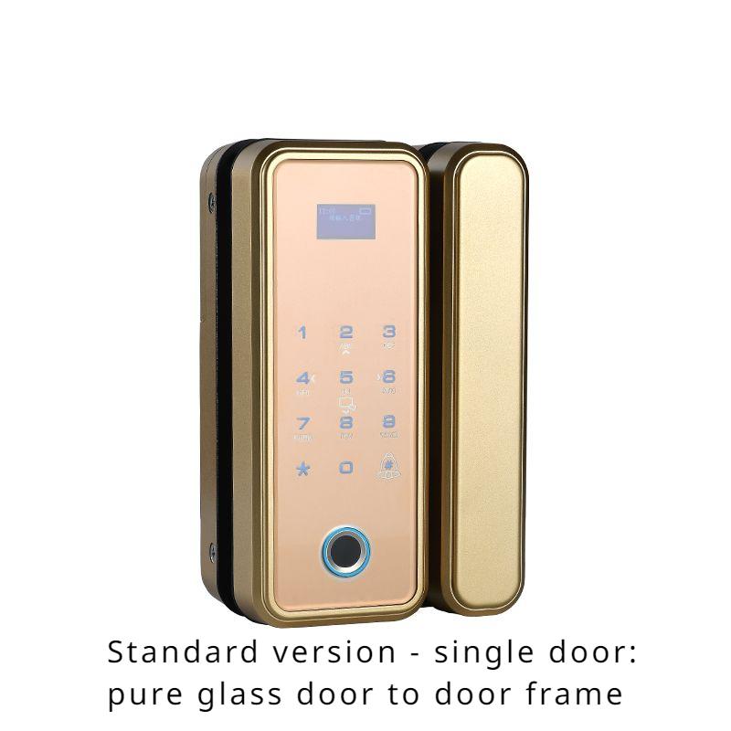 

Office Password Lock Glass Door Fingerprint Lock Non Opening Hole Non Wiring Access Control Framed Door Intelligent Lock