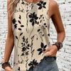 Printed Summer Women's Loose and Personalized Dream Catcher Mesh Printed Vest Top T-shirt Comfortable Sleeveless