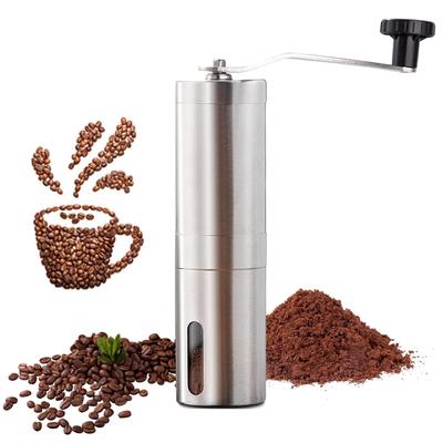 Ohka Direct Mail 5th Generation Coffee Mill, Manual, Mini Stainless Steel Coffee Mill, Rust Proof, Ceramic Coffee Bean Mill