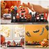 1Pcs Wooden Hollow-Out Adornment Halloween Letters Design Decor for Home Party Scene Layout Creative Desktop Ornament