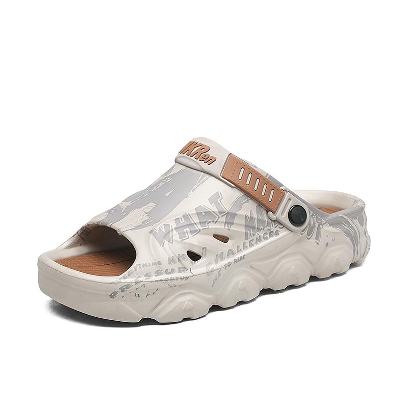 New men's sandals big size thick-soled lightweight slippers men's fashionable casual sports sandals breathable beach shoes men