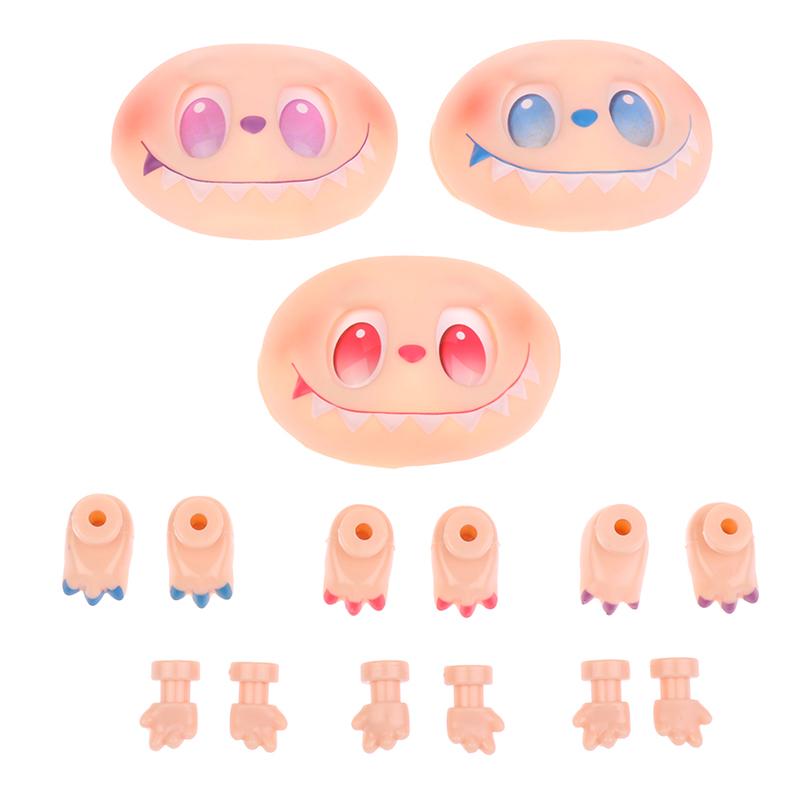 Labubu Vinyl Face 3Rd Big Into Energy Id Hand Foot Doll Accessories Facial Accessories Diy Blind Box Handmade Switching Emotions