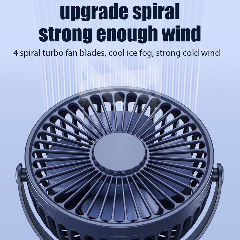 Portable Table Fan Clip on Type USB Rechargeable Mini Desk Fan 360 Degree Rotation electric fan for Desk Student Dormitory