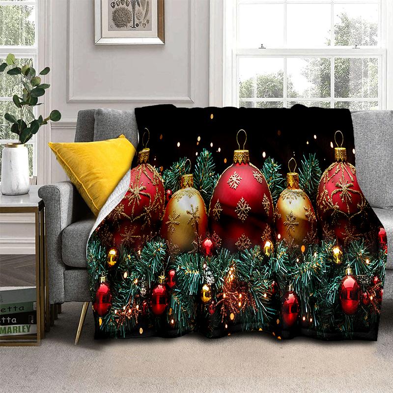 

Merry Christmas Cartoon Santa Claus Christmas Tree Festival Gift Blanket,Soft Throw Blanket for Home Bedroom Bed Sofa Cover Kid 75x90cm
