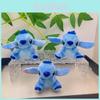 Niedlicher kleiner Stitch Plüsch Schlüsselanhänger Weiche PP-Baumwolle Niedliches Cartoon-Accessoire Geschenk