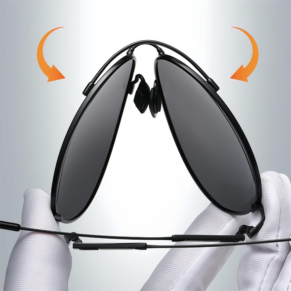 YJ001 Titanium Alloy 19g Shockless Multiple Color Options Gradient [New Lives] Sunglasses, Polarized, Frame, Ultra-Lightweight Design, Ultra-Thin