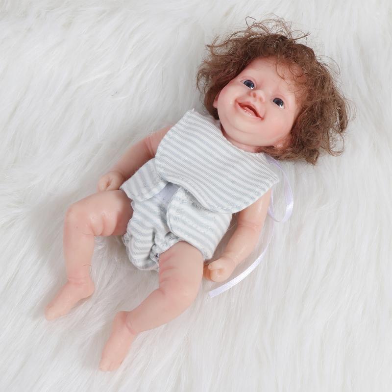 Mini Doll Cute Small Baby Doll Realistic Newborn Baby Dolls Silicone Full Body