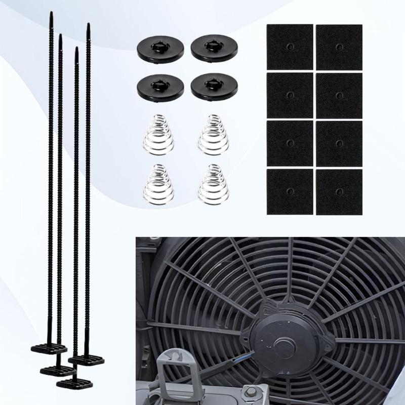 2/3/4 Set Transmission Coolers Mounting Tie Strap Plastic Automotive Radiator Fan Mount Zip Ties Clips Easy Installation