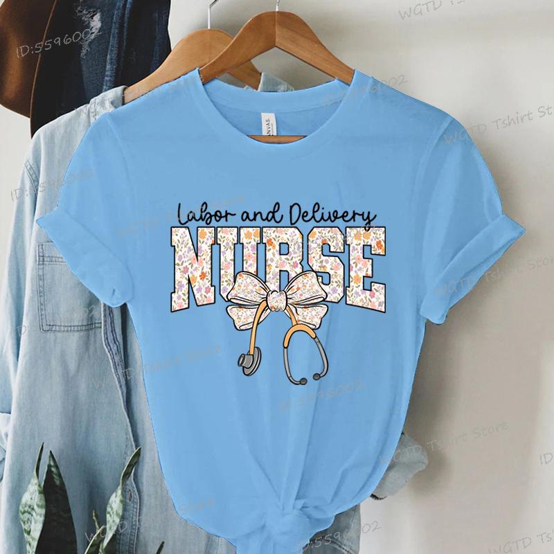 Nurse Labor and Delivery Coquette Shirts Nurse Appreciation Gift Short Sleeve Tee Nursing Life T-shirt Gift for Nurse Tee Shirt