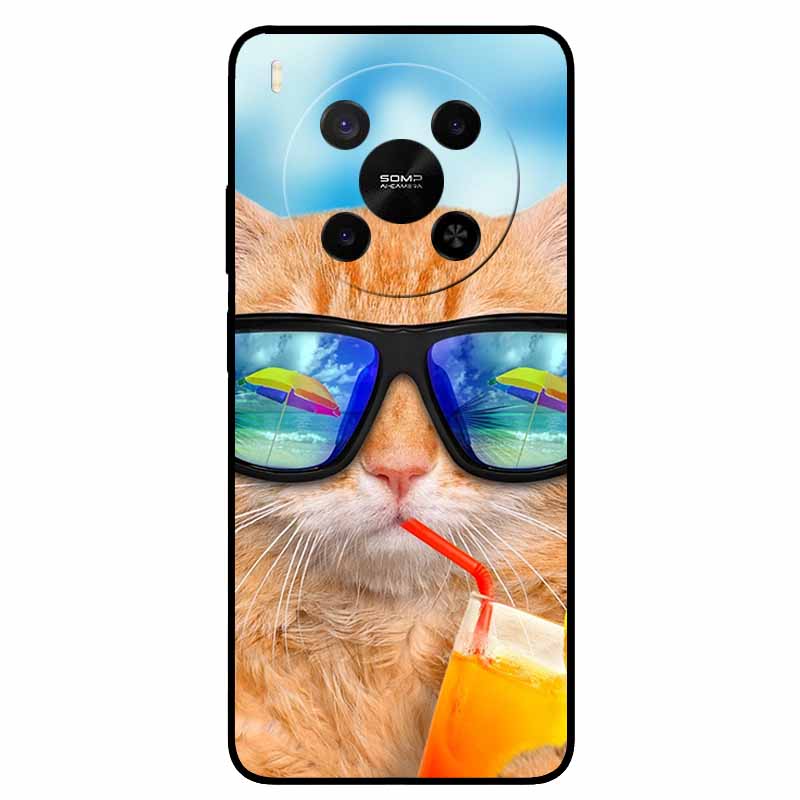 Cover For ZTE Blade V70 Max / Nubia V70 Max Black TPU Silicone Back Cover Animal Covers For ZTE Blade V70 Max Case For V70 Max