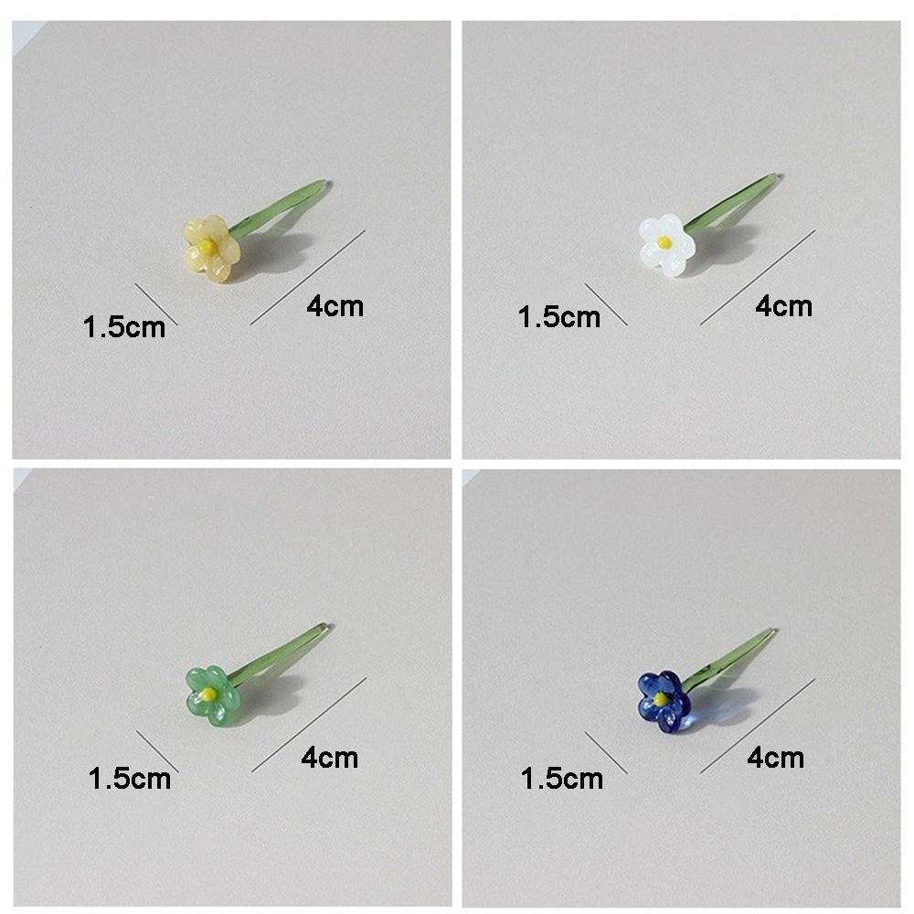 Mini Glass Flower Decor Colored Glaze Simulation Floral Handcrafted Floral Sculpture Hand-blown Glass Flower