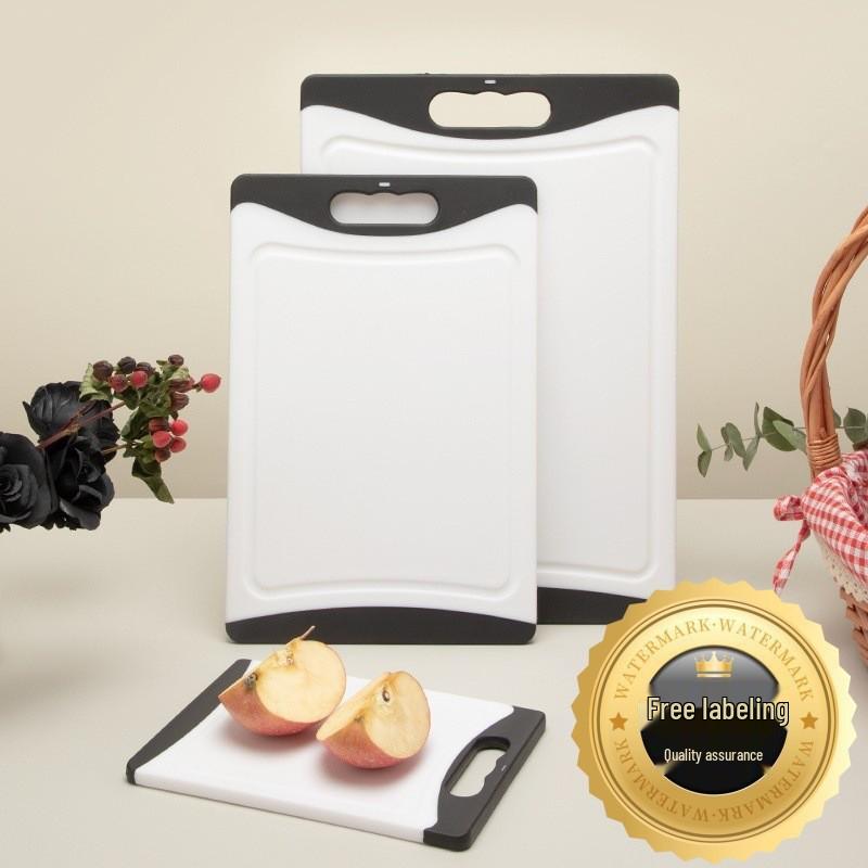 Non-slip Double-sided Cutting Board Set - Multi-functional PP Plastic Boards for Vegetables & Meat, Wall-mounted, 3 Pieces.