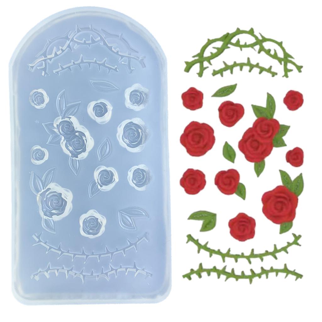 Rose Shaped Silicone Mold Beautiful Handmade Crafts and Decorations Creating Mold Mold for Crafting and Baking
