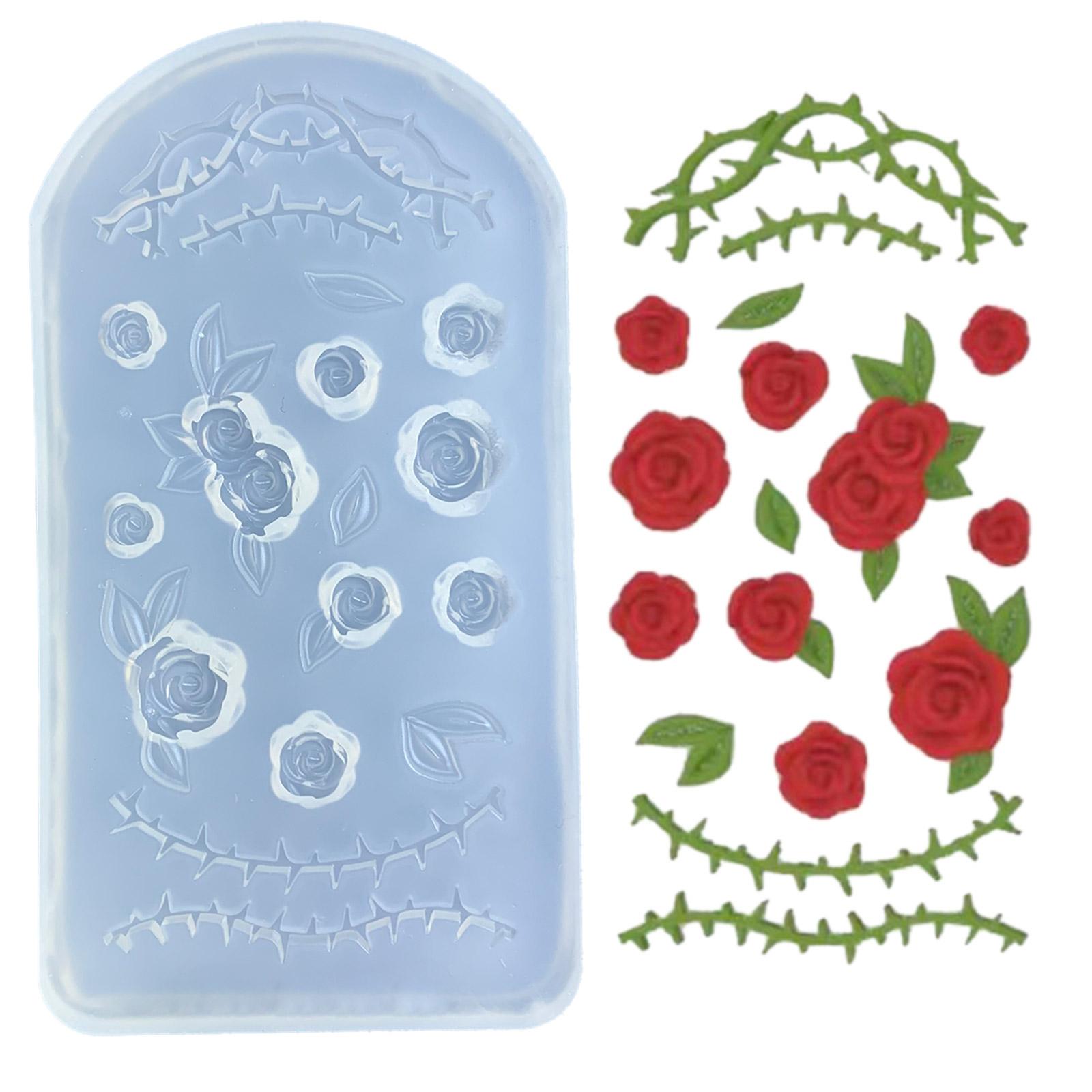 

Силиконовая форма в форме розы. Красивые поделки и украшения ручной работы. Создание формы для рукоделия и выпечки. T1