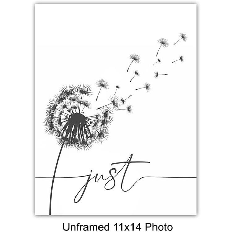 Just Breathe Poster Set 11x14 - Positive Quotes Wall Decor - Encouragement Gifts for Women - pirational Quotes Wall Art & Decor - Uplifting Gift for