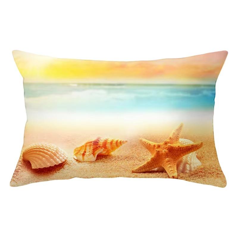 30X50 Summer Beach Starfish Pattern Print Decoration Living Room Back Home Polyester Rectangular Pillowcase Sofa Cushion