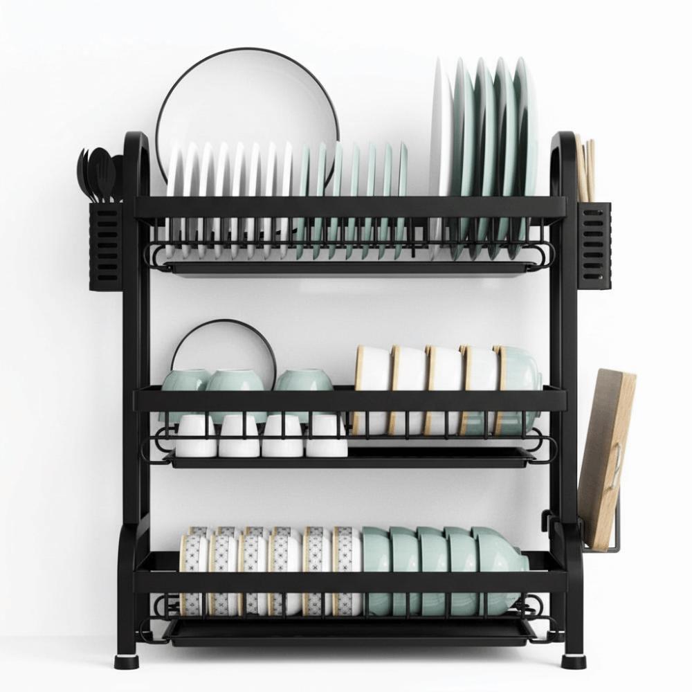 Stable Structure Multi-layer Dish Drying Rack Chopsticks Organizer  Cooking Area