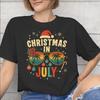 Christmas In July Vacation Apparel Unisex T Shirts Pure Cotton Tee New Arrival Tops Tshirt