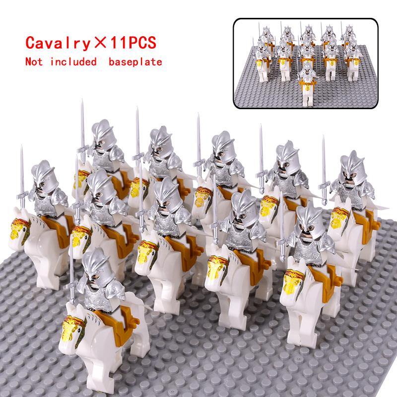 MOC Thrones Golden Armor Warrior Guard Jaime Lannister Barristan Selmy Meryn Trant Building Blocks Mini Action Figure Toys
