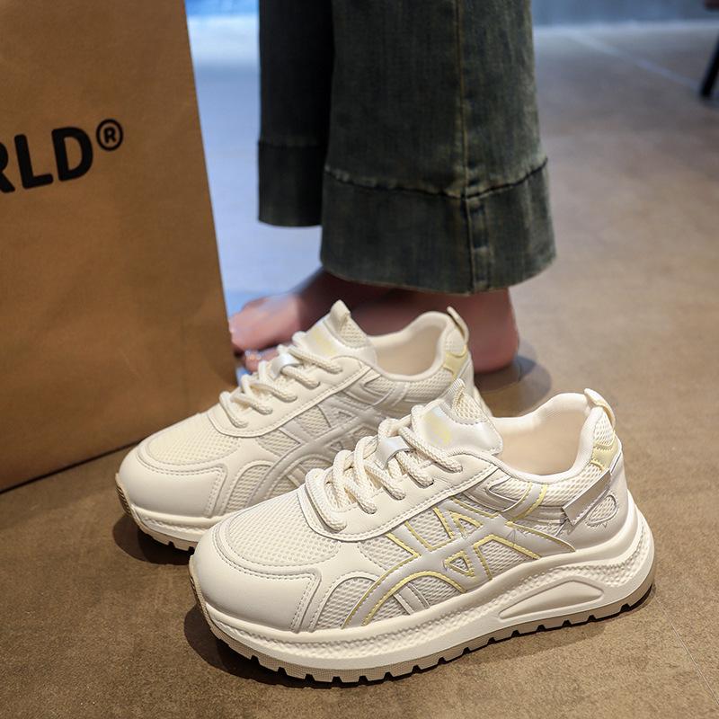 Casual feet little dad shoes women's spring new thick-soled versatile breathable Forrest Gump shoes lightweight casual sports shoes