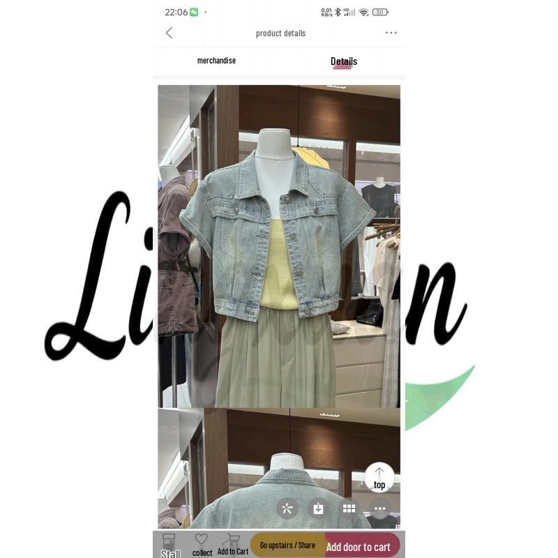 2026 Summer American Retro Denim Workwear Shirt for Women Large синий