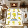 Warner Bros. Películas (7) Personaliza tu alfombra con nombre, cojín para silla de oficina, regalo para dormitorio sala de estar del hogar.