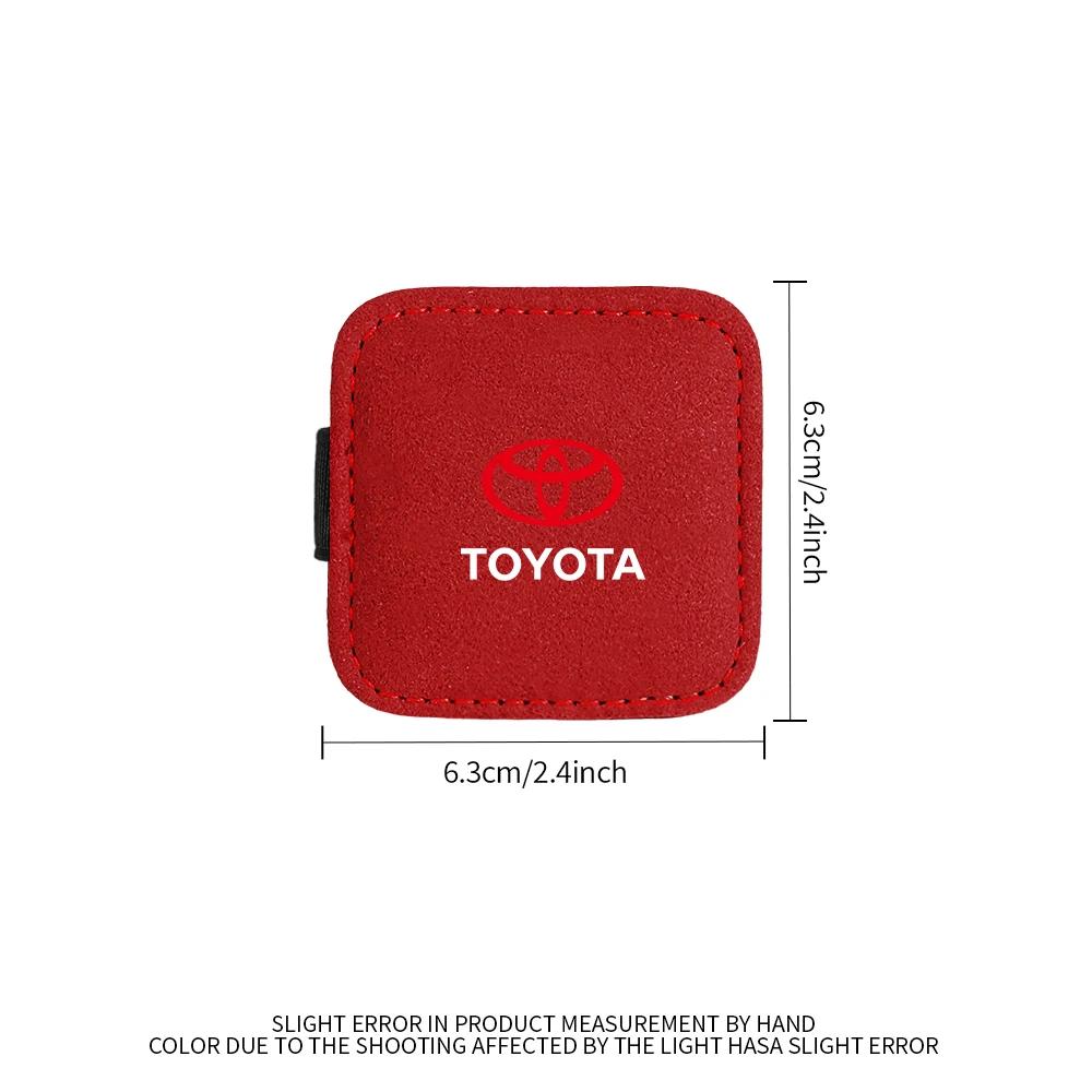 Auto Stopper Buckle Leather Clip Magnetic Design Seat Belt Fixed Limiter For Toyota TRD Corolla Chr Avensis Yaris Camry Racing